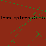 loss spironolactone weight